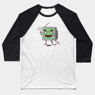 Zombie Television Baseball T-Shirt